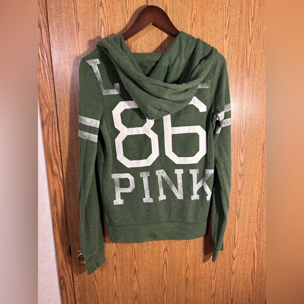 PINK ‘86 Love Pink Graphic Full Zip Hooded Jacket - Picture 4 of 5